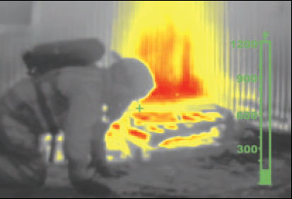 Thermal Imaging Cameras allow firefighters to "see" in smoke and darkness.